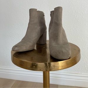 Grey work wear booties. Used